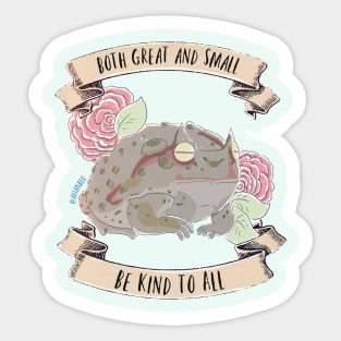 Be Kind to All — Toad Edition Sticker